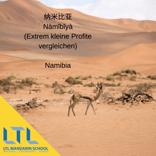 Namibia auf Chinesisch