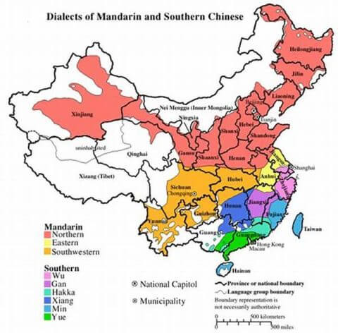 Shanghai-Dialekt: Findest du das Vebreitungsgebiet des Wu-Dialekts, zu dem auch Shanghaiisch gehört?